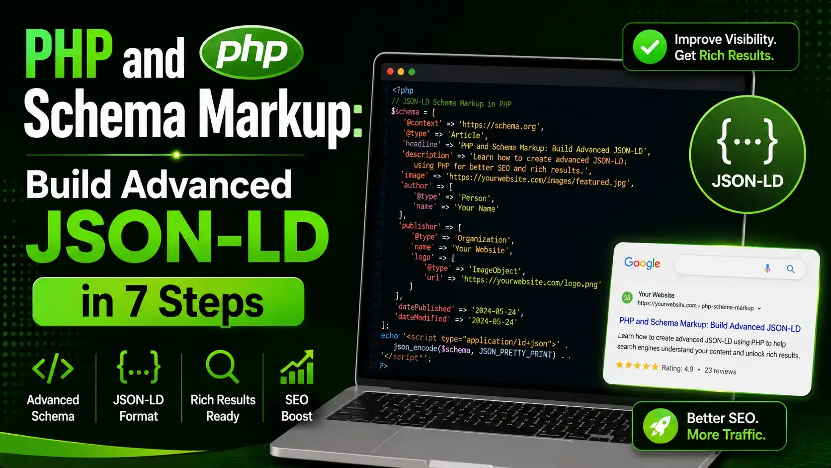 PHP Schema Markup: Build Advanced JSON-LD in 7 Steps