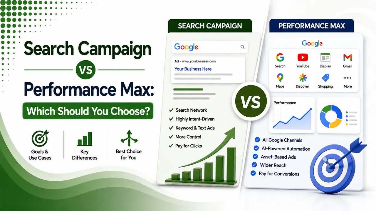 Search Campaign vs Performance Max: Which Should You Choose?