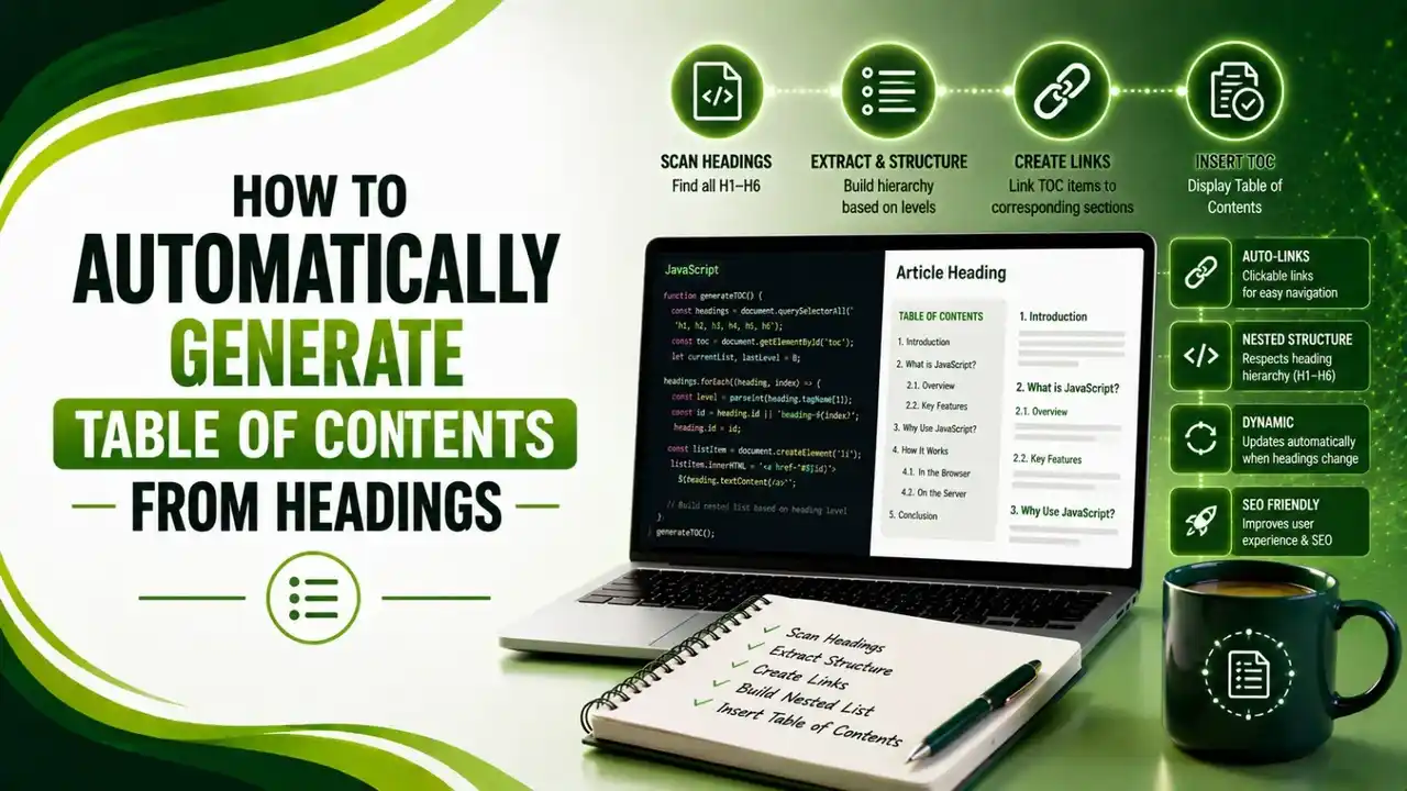 generate table of contents