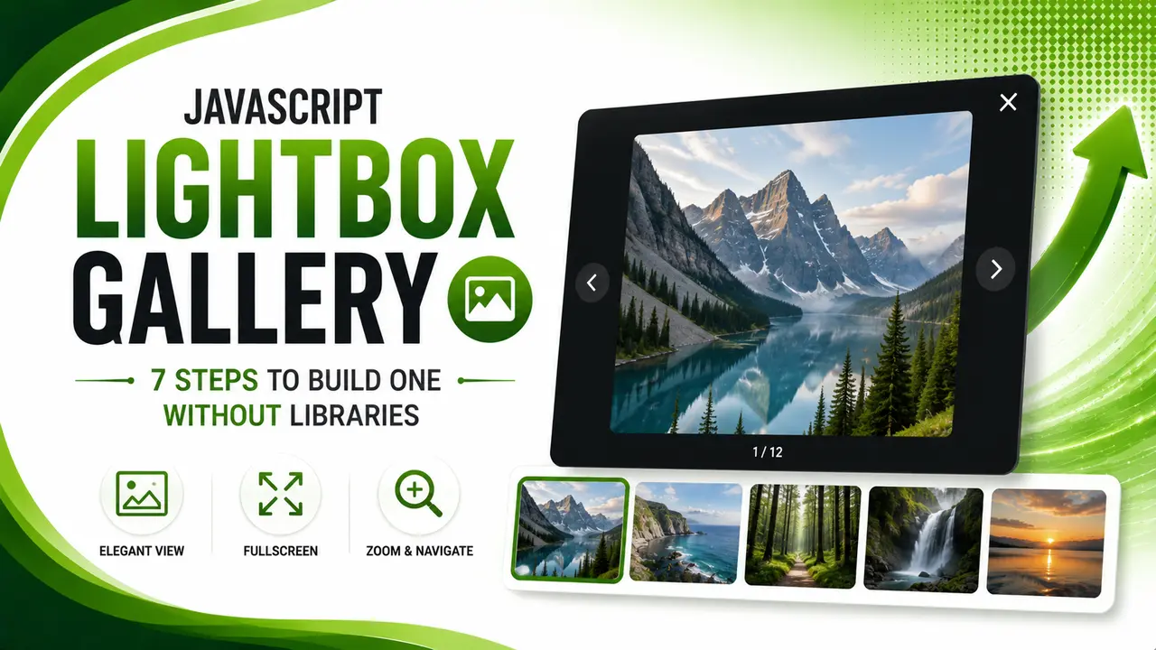 JavaScript Lightbox Gallery: 7 Steps to Build One Without Libraries