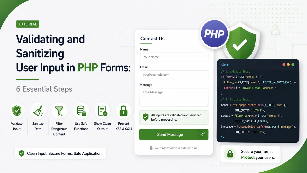 validating and sanitizing user input