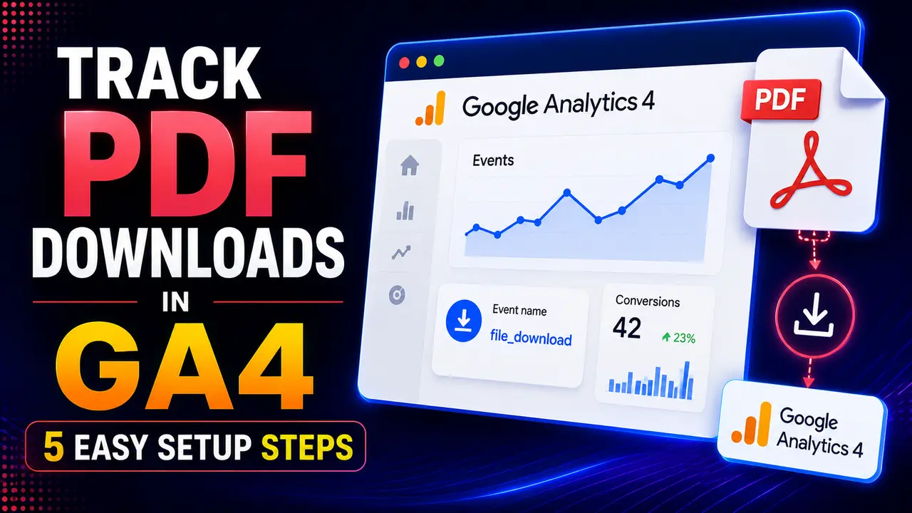 Track PDF Downloads in GA4: 5 Easy Setup Steps