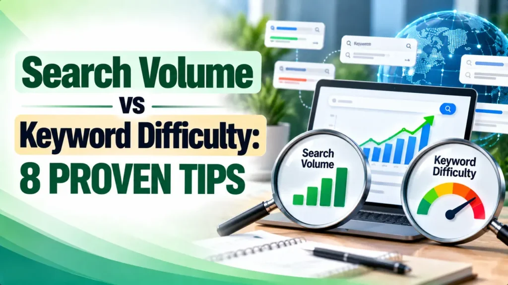 search volume vs keyword difficulty